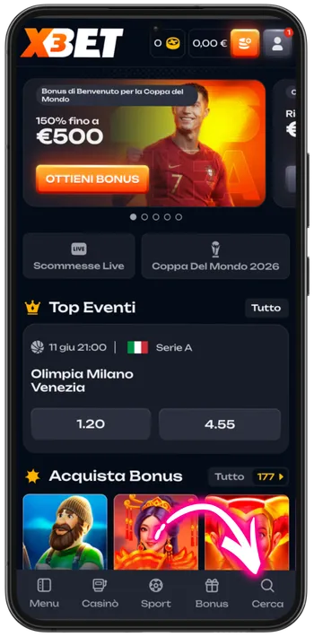 Crazy Time game search icon in casino lobby